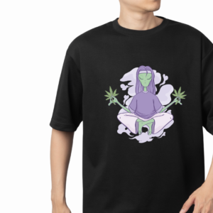 playera-alien-meditating-cannabis-wellness.png