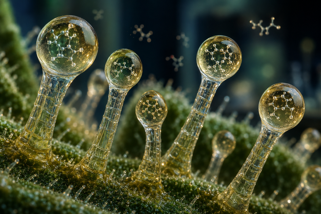 Los terpenos ayudan a proteger naturalmente la planta de cannabis frente a insectos, microorganismos y factores ambientales.